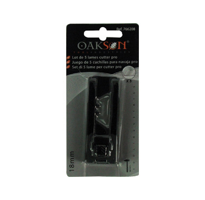 Paquete De 5 Laminas Cutter Pro 18mm Herramientas Corte Y Golpe  Oakson