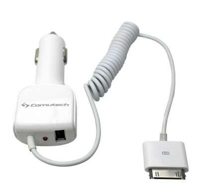 Cargador  12/24 V Cable Iphone 3-4s / Ipad 1-2 +  Port Usb Bl  Altium  Tomas Encendedor
