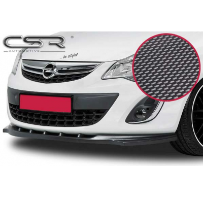 Spoiler Añadido Delantero Imitacion Carbono Opel Corsa D Csl021-C