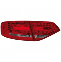 Pilotos Traseros Led Audi A4 B8 8k Lim. 07+ _ Rojo/Crystal