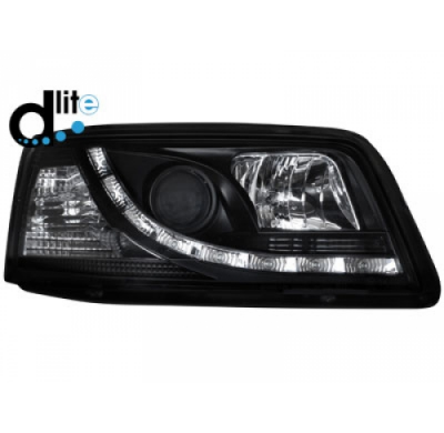 Faros Luz Diurna Homologacion R87 Vw T5 03-09 _ Luz Diurna _ Negro