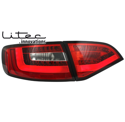 Litec Led Pilotos Traseros Audi A4 B8 (8k) Avant _ Rojo/Crystal