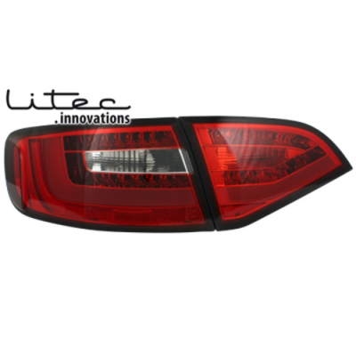 Litec Led Pilotos Traseros Audi A4 B8 (8k) Avant _ Rojo/Crystal