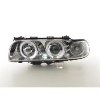 Faros Delanteros Set Angel Eyes Bmw Serie 7 E38  95-98, Cromado Fk Automotive