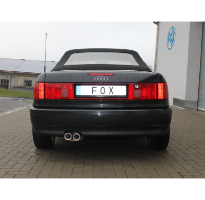 Escape FOX Audi 80 B4 - Cabrio escape final for serial escape central/escape delantero - 2x76 10