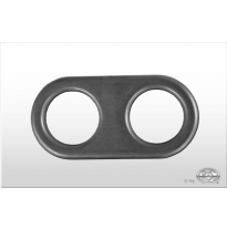 plate for tail pipe flat-oval 135x80mm - hole: 2x45mm