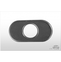 plate for tail pipe flat-oval 135x80mm - hole: 50mm