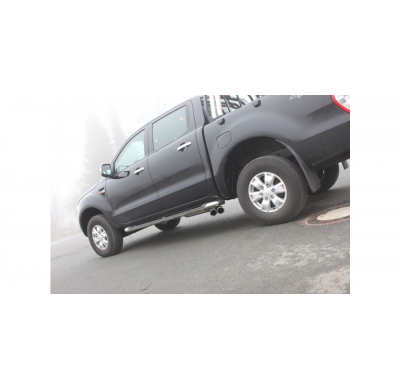 Escape FOX Ford Ranger from 2010 - Double Cap escape final exit laterally right and left on the vehicle - 2x90 16 duplex