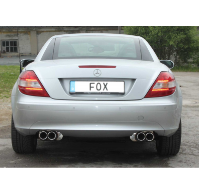 Escape FOX Mercedes SLK 171 - 4 cylinders escape final rechs/left - 2x90 13 duplex