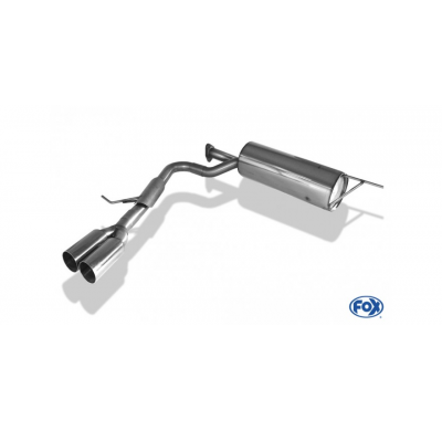 Escape FOX Mitsubishi L200 KAOT Clubcap 2-doors escape final sidepipe - 2x76 10 on drivers side