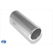 Cola de escape para soldar 12 &amp;#216; 90 mm / lenght: 300 mm - round / rolled / straight / without absorber