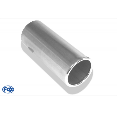 Cola de escape para soldar 12 &#216; 100 mm / lenght: 300 mm - round / rolled / straight / without absorber