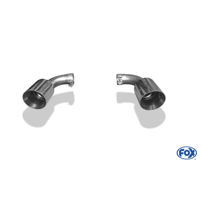 Escape FOX VW Touareg 7P pair of tail pipes to Anstecken - 1x125 25 duplex