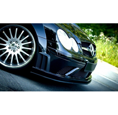 Splitter Delantero Inferior Mercedes Clk W209 Black (Sl Black Series Look) - Abs Maxton Design