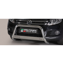 Defensa Delantera Acero Inox Homologacion Ec Volkswagen Tiguan Sport &amp; Style/ Trend &amp; Fun 11&gt; Medium Bar Acero Inox Diametro 63