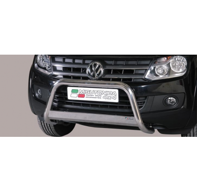 Defensa Delantera Acero Inox Homologacion Ec Volkswagen Amarok (Highline) 10> Medium Bar Acero Inox Diametro 63