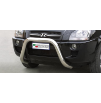 Defensa Delantera Acero Inox Hyundai Tucson 04&gt; Diametro 76 Homologada