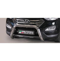 Defensa Delantera Acero Inox Homologacion Ec Hyundai Santa Fe 12&gt; Super Bar Acero Inox Diametro 76