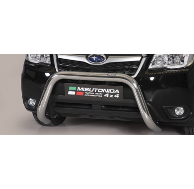 Defensa Delantera Acero Inox Homologacion Ec Subaru Forester 13> Super Bar Acero Inox Diametro 76