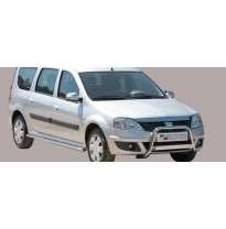 Defensa Delantera Acero Inox Dacia Logan Mcv 09&gt;