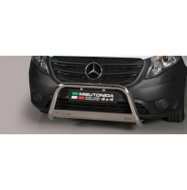 Defensa Delantera Acero Inox Mercedes Vito/Viano 15&gt; - Diametro 63mm - Homologacion Ce