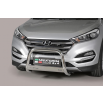 Defensa Delantera Acero Inox Hyundai Tucson 15- - Diametro 63mm - Homologacion Ce