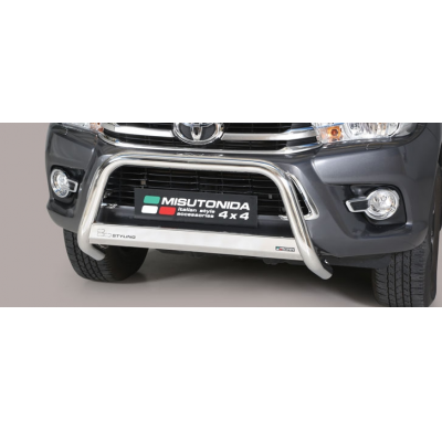 Defensa Delantera Acero Inox Toyota Hi Lux 16> Diametro 63 Homologada Misutonida