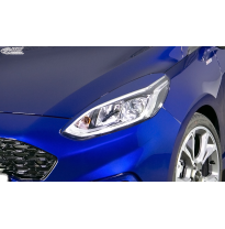 RDX Pestañas de faros para FORD Fiesta MK8 JHH (2017-2022) Light Brows NEGRO BRILLANTE Conjunto para ambos lados. Fabricado en p