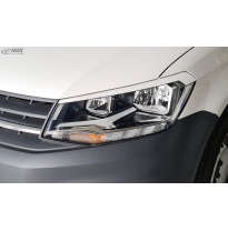 RDX Pestañas de faros para VW Caddy 2K / 2KN (2015-2020) Light Brows Conjunto para ambos lados. Fabricado en plástico PUR/ABS. I