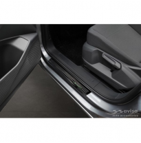 Protectores De Umbral De Puerta En Negro Espejo Adecuados Para Volkswagen Caddy V 2020- &#039;E-Power&#039; - 2 Piezas
