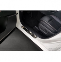Protectores de umbral de puerta de acero inoxidable negros adecuados para Mazda CX-60 2022- - &#039;Performance Special Edition&#039; - 4