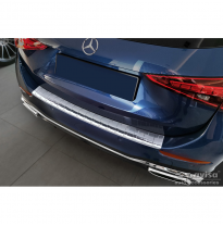 Protector de paragolpes trasero de acero inoxidable apto para Mercedes Clase C AMG Estate (S206) 2021- &#039;Ribs&#039; AVISA