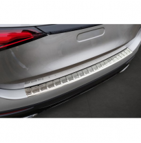 Protector de parachoques trasero de acero inoxidable cromado adecuado para Mercedes GLC II (X254) 2022- &#039;Ribs&#039;