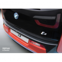 Protector parachoques trasero en ABS apto para BMW i3 2014-2017 Negro brillo RGM