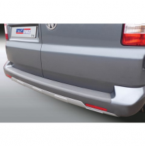 RGM Faldón parachoques trasero &#039;Skid-Plate&#039; para Volkswagen Transporter T5 Facelift 2010-2015 Plata (ABS)