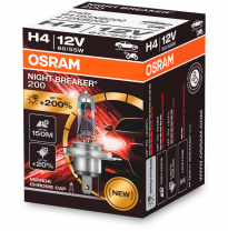 Osram Night Breaker Laser 200 Bombilla Halógena - H4 - 12v / 60-55w - Pieza Única