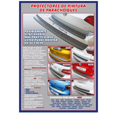 Protector Trasero Maletero Abs Opel Vivaro/Renault Trafic 10/2014- Negro