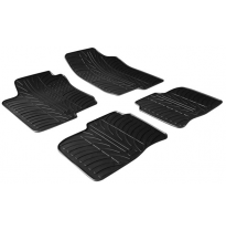 Juego Alfombras Goma Bmw 2-Serie F22 Coupé 2013- (T Profile 4-Pieces + Mounting Clips) Autostyle