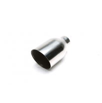 TA Technix tubo de escape acero inoxidable 110 x 115 mm ovalado / afilado, longitud: 205 mm, dimensión de conexión: 63,5 mm tubo