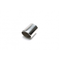 TA Technix tubo de escape acero inoxidable 85 x 92 mm ovalado / con bridas / biselado, longitud: 118 mm, conexión: 85 x 92 mm tu