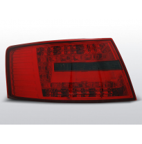 Pilotos Traseros Led Audi A6 C6 Sedan 04.04-08 Rojo Ahumado Led