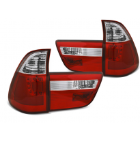 Pilotos Traseros Led Bar Rojo Whie Para Bmw X5 E53 09.99-10.03