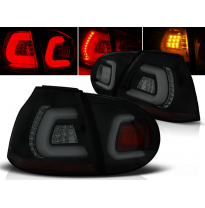 Pilotos Traseros Led Vw Golf 5 10.03-09 Negro Ahumado Led Bar