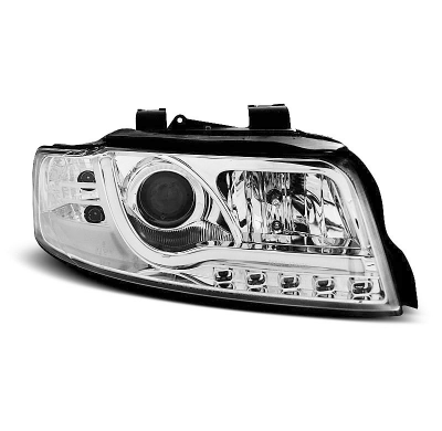 Audi A4 10.00-10.04 Led Faros Delanteros Luz Diurna Tube Lights Cromado