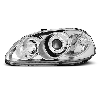 Faros Delanteros Angel Eyes Honda Civic 03.99-02.01 Angel Eyes Cromados