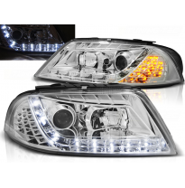 Faros Delanteros Luz Diurna Vw Passat 3bg B5 Fl 09.00-03.05 Cromados