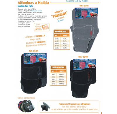 Alfombra Moqueta a Medida Premium Seat Toledo 5 -Puertas  Año 04-