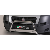 Defensa Delantera Acero Inox Homologacion Ec Fiat Ducato 06&gt; Medium Bar Acero Inox Diametro 63