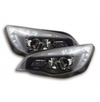 Faros Luz Diurna Con R87 Opel Astra J Bj. 2009-2012 Negro Fk Automotive