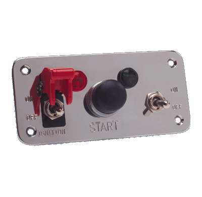 Interruptores Switch Panel 2x Switch/Start/Red+gr